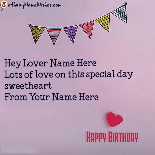Happy Birthday Wishes For Lover With Name Images