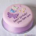 Butterflies Birthday Cake For Girls Name Generator