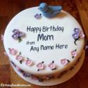 Create Online Happy Birthday Cake For Mother With Name