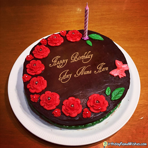 Romantic Birthday Cake For My Boyfriend With Name